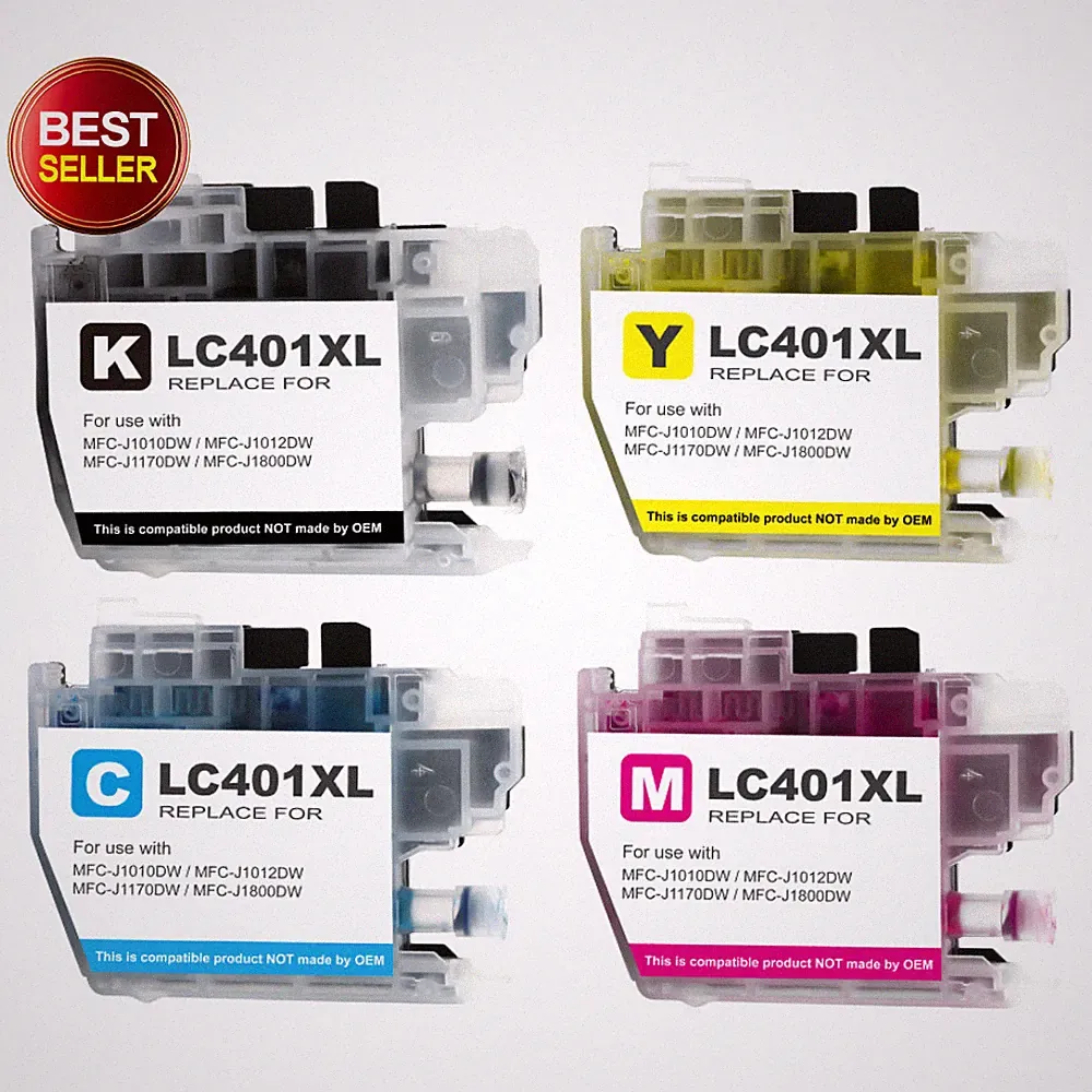 12 Pack LC-401XL Ink Cartridges for Brother MFC-J1010DW MFC-J1012DW MFC-J1170DW