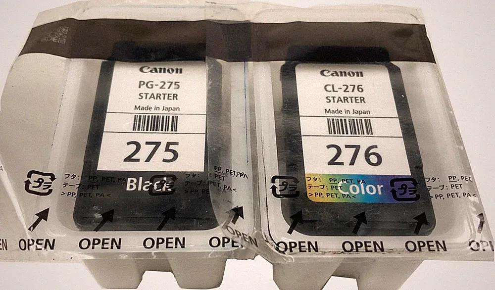 2 Pack GENUINE Canon PG-275 CL-276 STARTER Ink for PIXMA TR4720 TS3520 TS3522