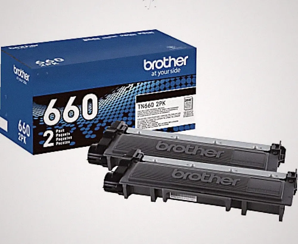 BRAND NEW SEALED BOX Brother Genuine TN660 Black High Yield Toner 2 Pack TN-660