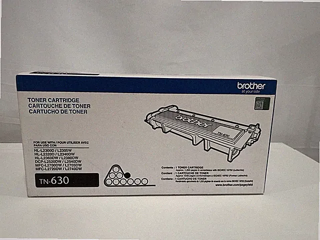 Brother Genuine TN630 High Yield Black Toner TN630 Original OEM Sealed