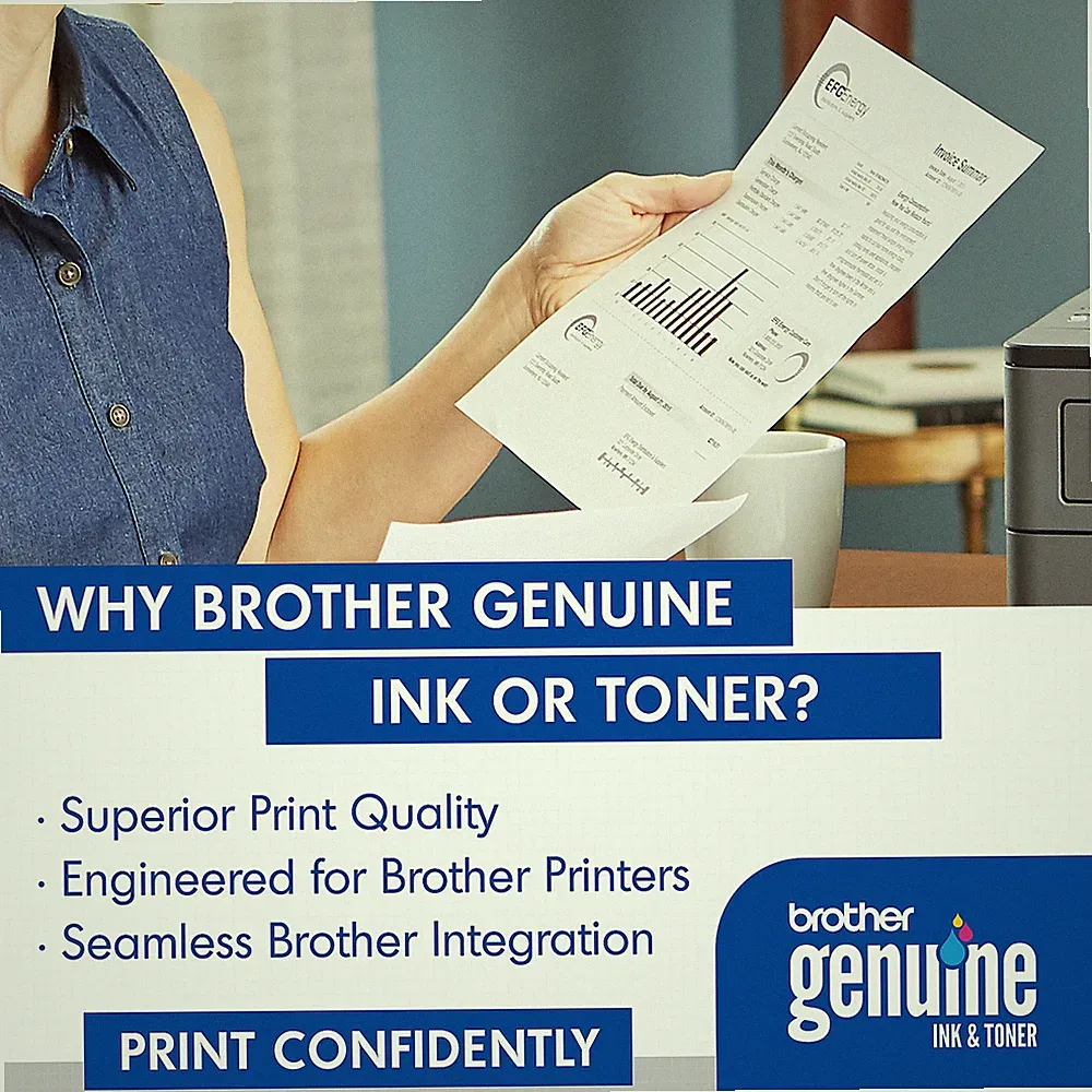 BROTHER® GENUINE TN730 BLACK TONER CARTRIDGE, STANDARD YIELD, SINGLE PACK