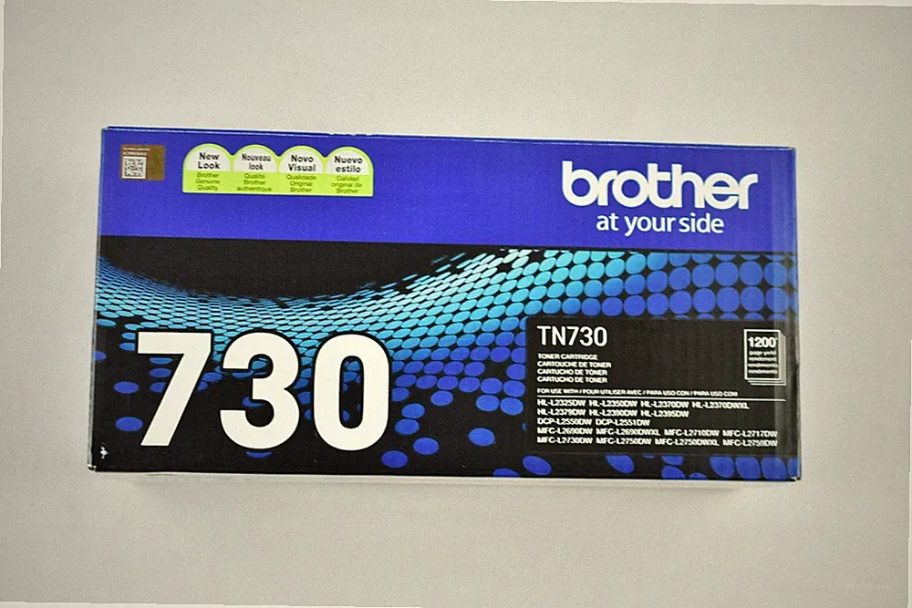 Brother Genuine TN730 Standard Yield Black Toner Cartridge HL-L2350DW/MFCL2710DW