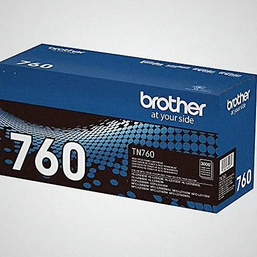 Brother - Genuine TN760 High Yield Black Toner Cartridge - BLACK
