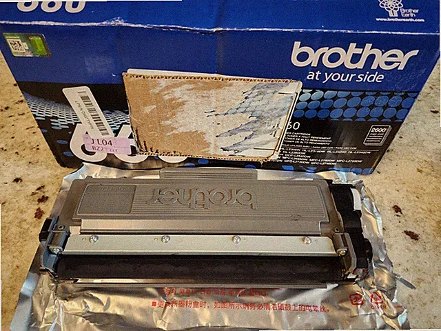 Brother HL-L2320D TN660 Black High Yield Toner Cartridge 2,600 Yield Open Box