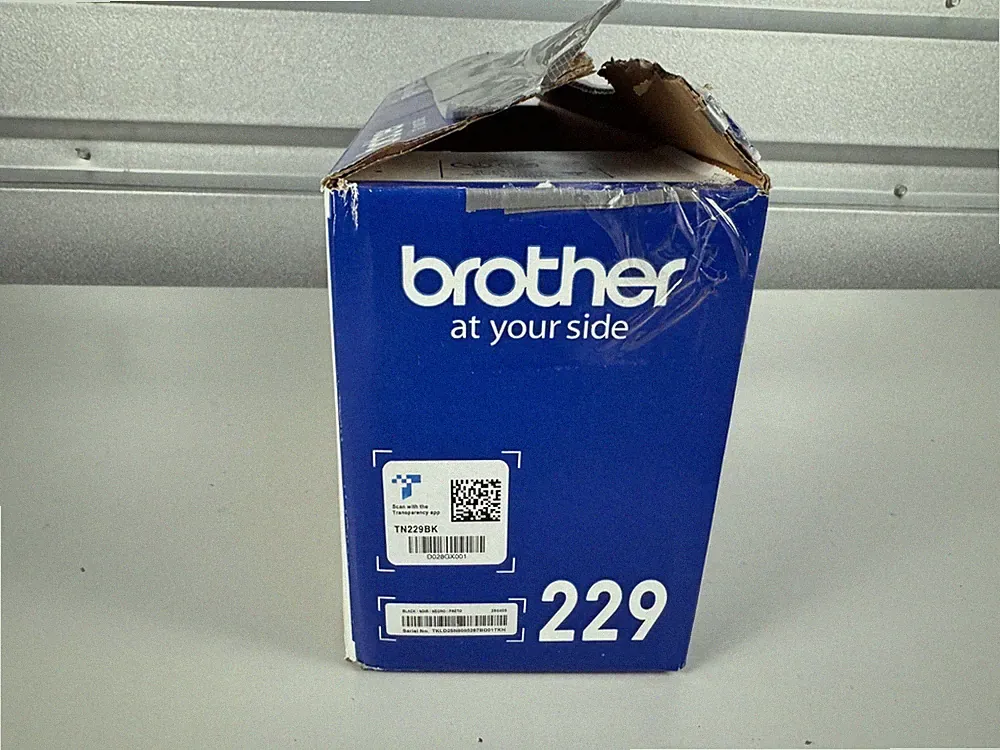Brother TN-229BK Black Toner Cartridge Genuine OEM Installed Only Unused TN229