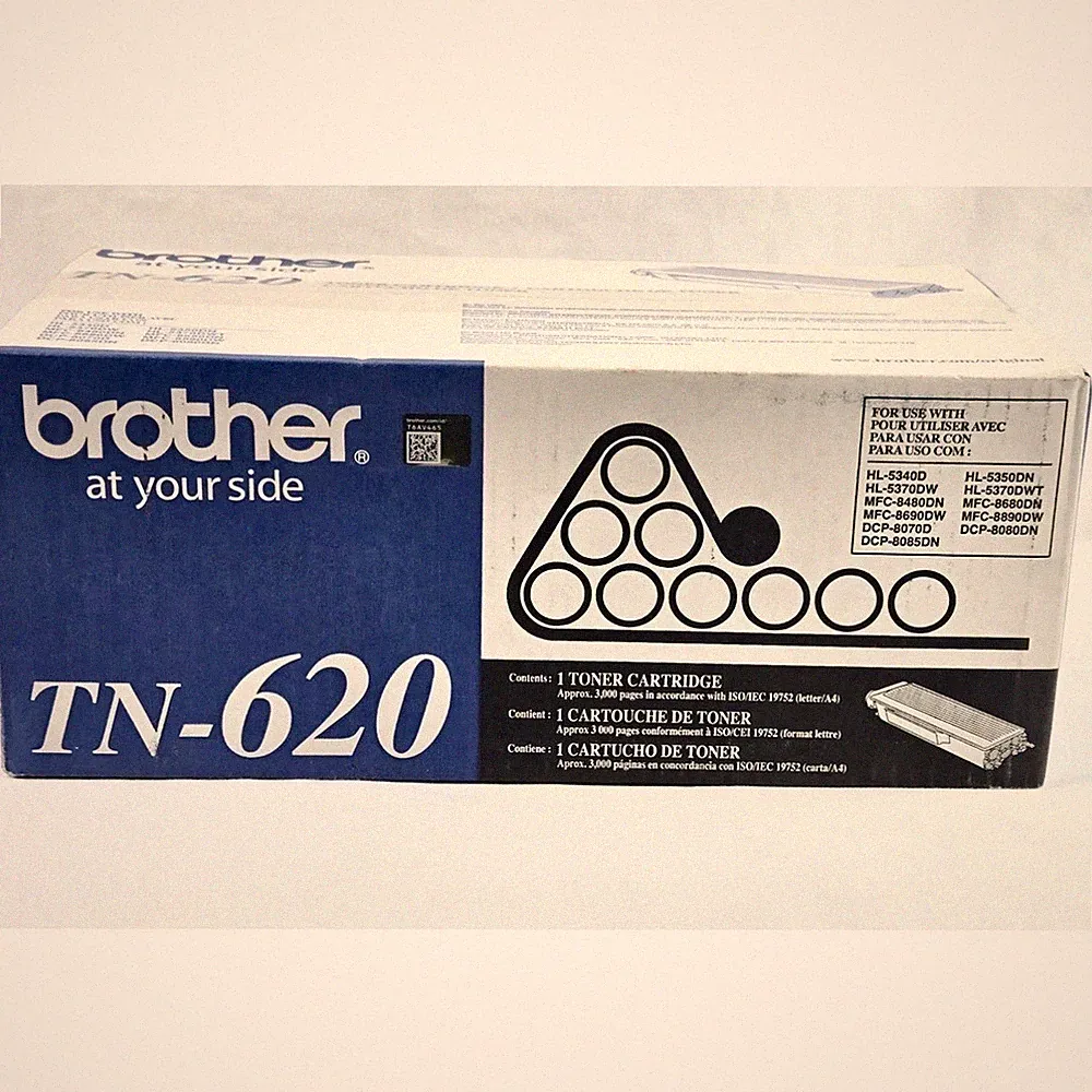 Brother TN-620 Black Toner Cartridge Genuine New Sealed Box - Free Ship