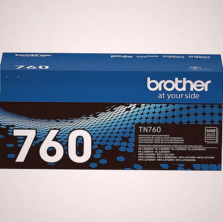 Brother TN 760 Black High Yield Toner Cartridge-Free import fee-US Ware