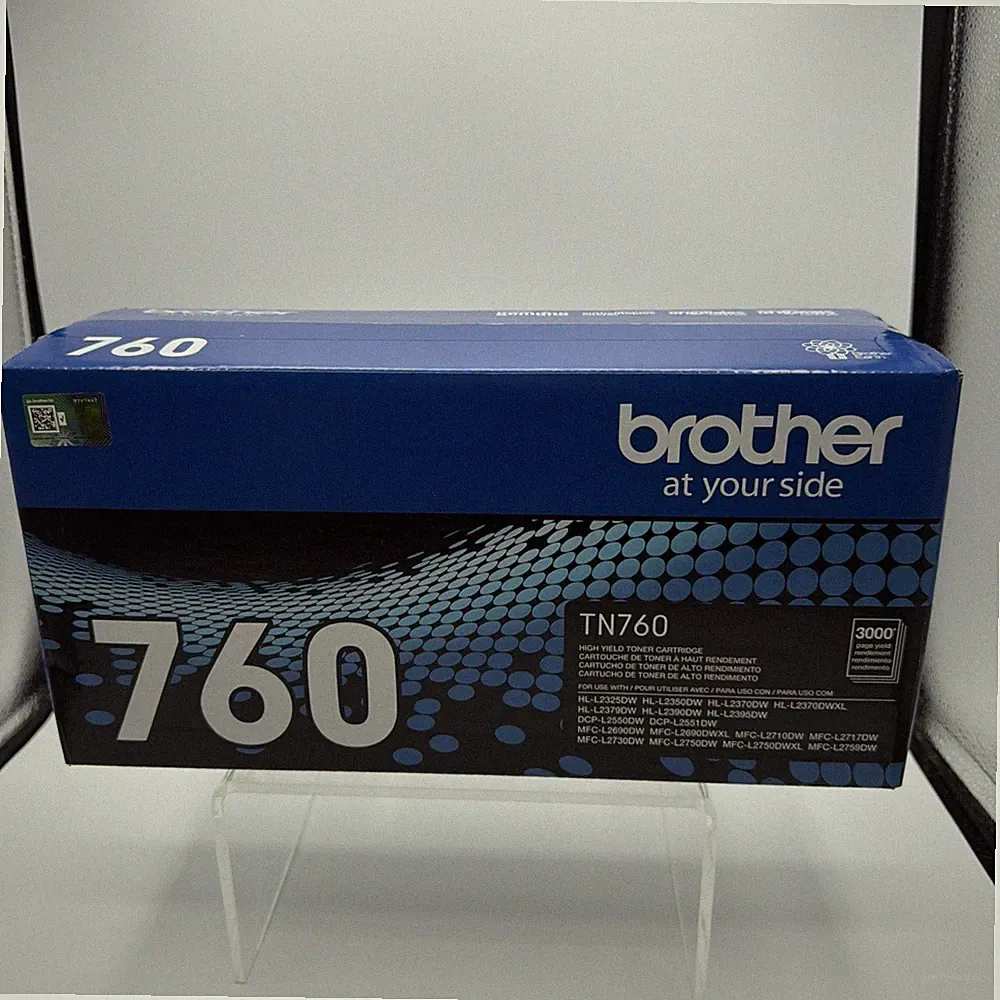 Brother TN-760 Genuine High Yield Black Toner Cartridge HL-L2350DW OEM New