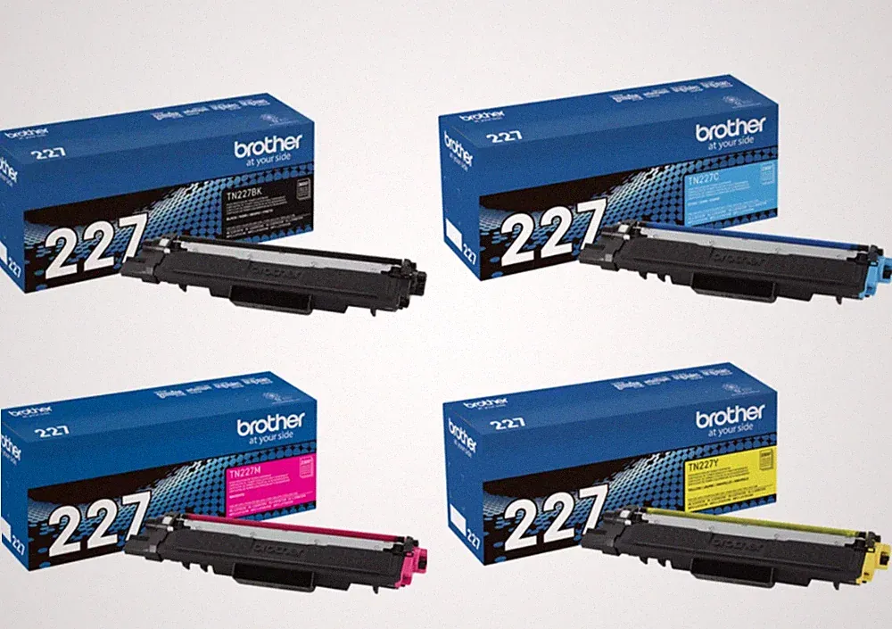 🇺🇸 Brother TN227 High Yield Toner Set (Black, Cyan, Magenta, Yellow) OEM 🇺🇸