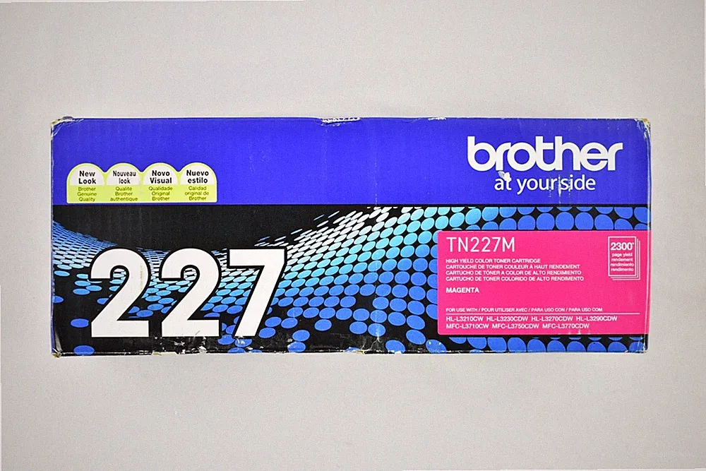 Brother TN227M High Yield Magenta Toner Cartridge Genuine NO RETAIL BOX