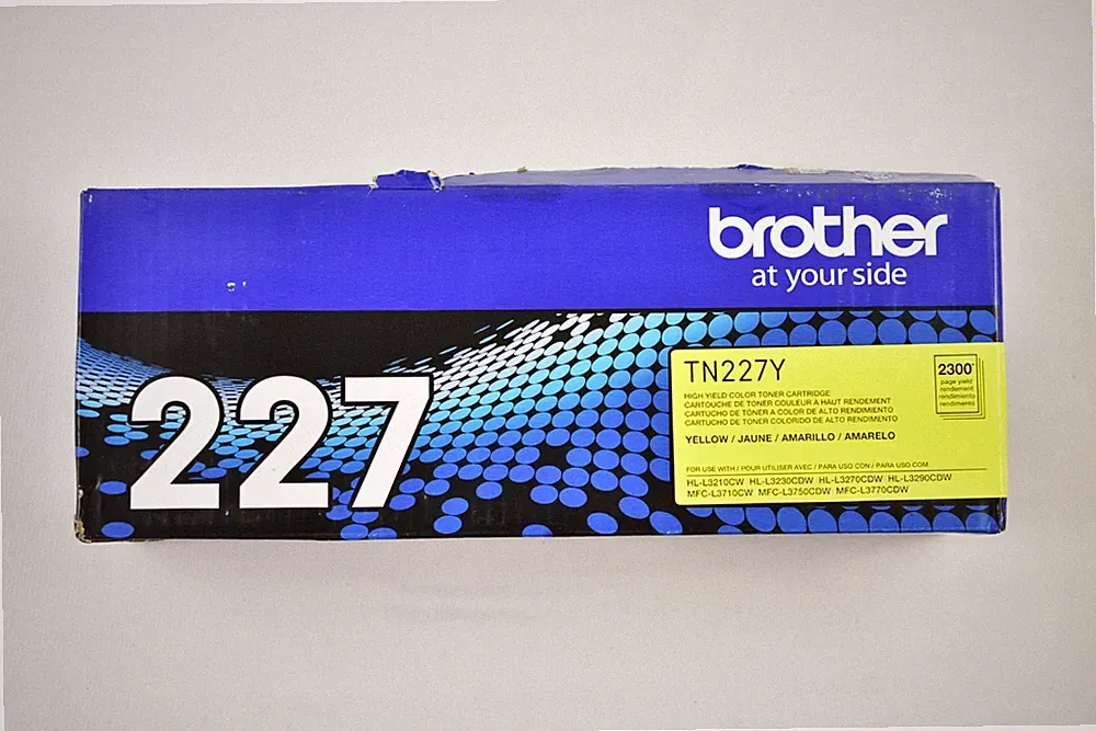 Brother TN227Y High Yield Yellow Toner Cartridge Genuine NO RETAIL BOX