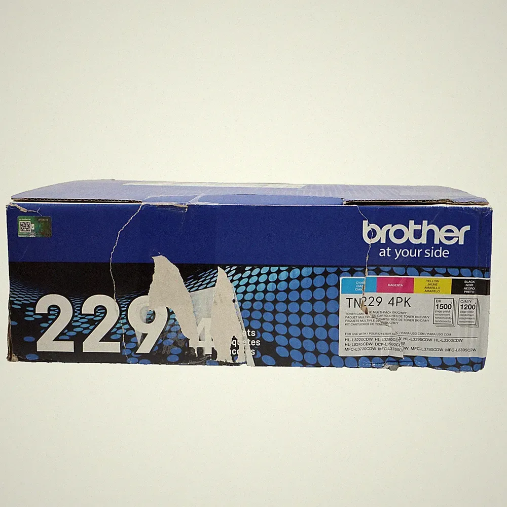 Brother TN229 4PK Black/Magenta/Cyan/Yellow Standard Yield Toner Cartridges