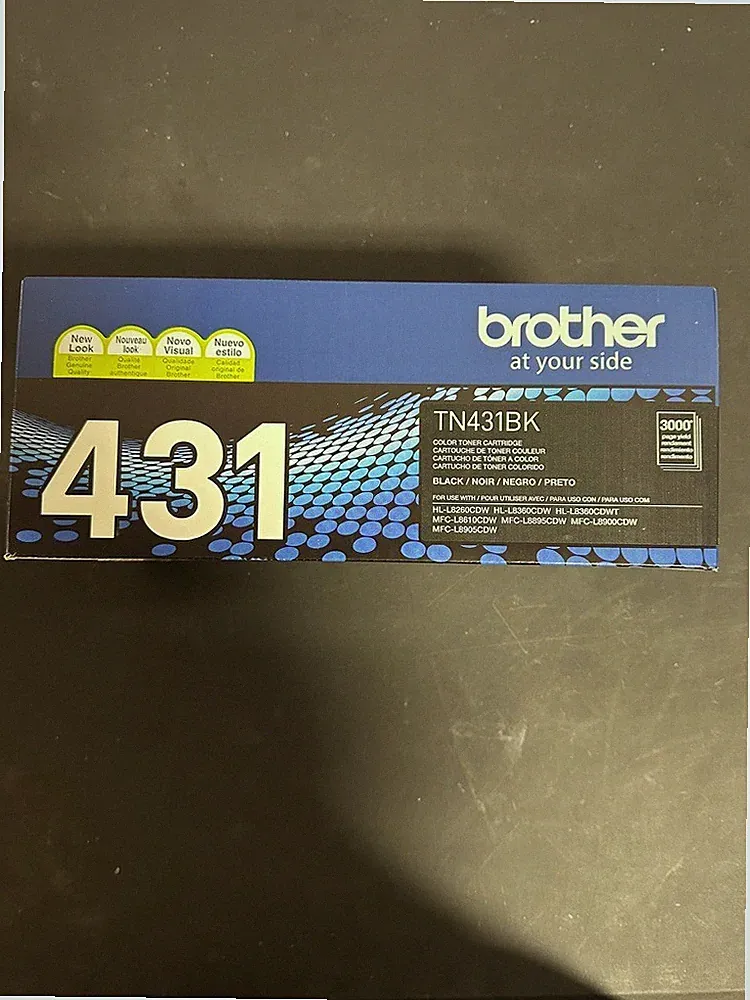 Brother TN431BK 3,000 Page-Yield Toner - Black New