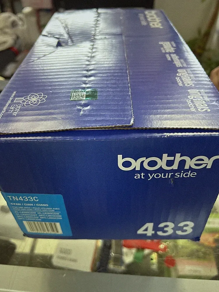 Brother TN433C Cyan Toner Cartridge Genuine OEM High Yield New Sealed.