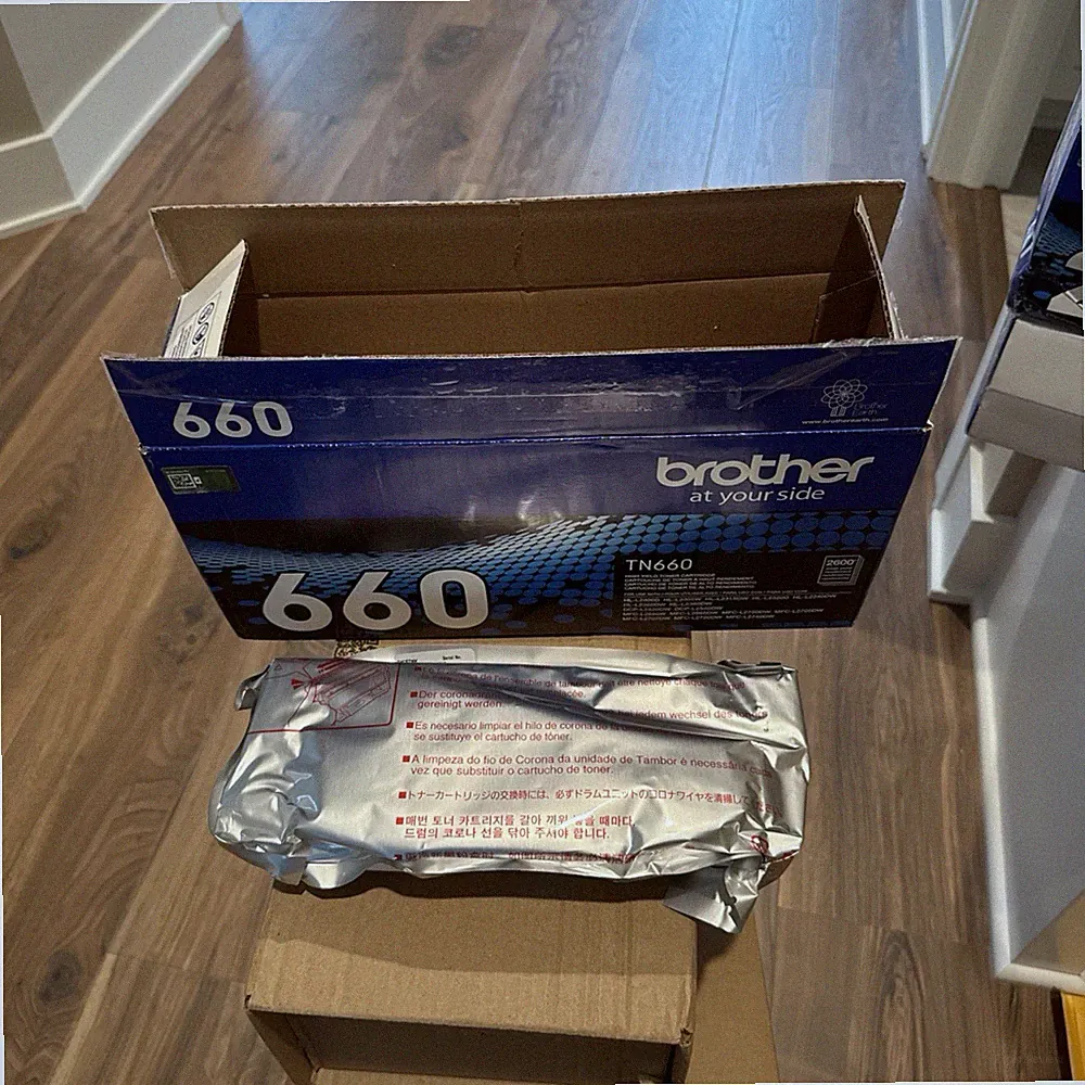 Brother TN660 High Yield Black Toner Cartridge Genuine OEM New Sealed Foil