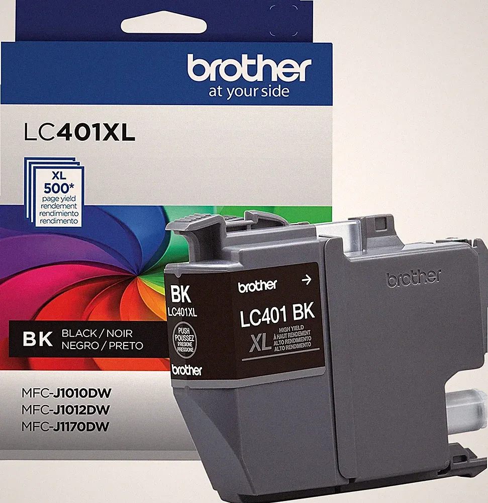 lc401xl genuine black ink cartridges for brother printer mfc-j1010dw