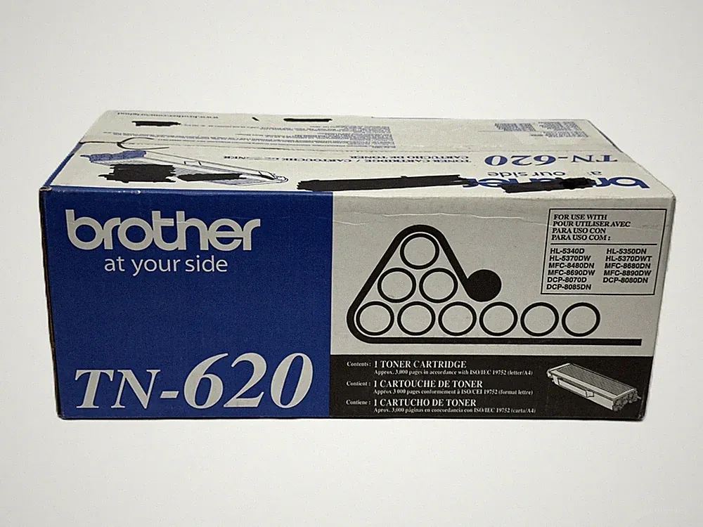 Genuine Brother TN-620 Black Toner Cartridge | Factory Sealed