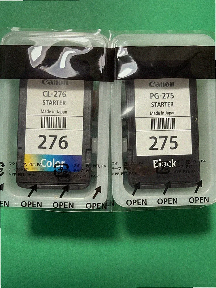 Genuine Canon 275/276 B/C Ink Cartridges-For Setup TS4722 3522 3722 Printer-NEW!