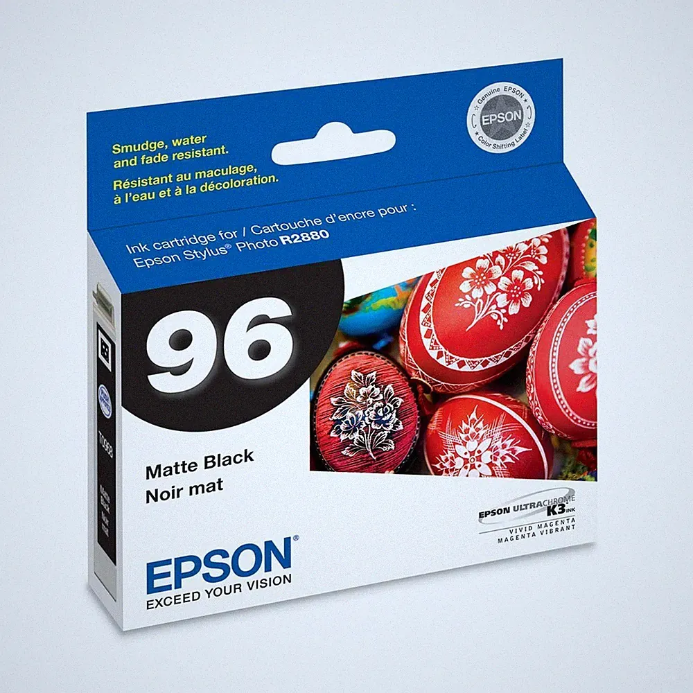 Genuine Epson 96 T0968 Matte Black Ink Cartridge for Stylus Photo R2880