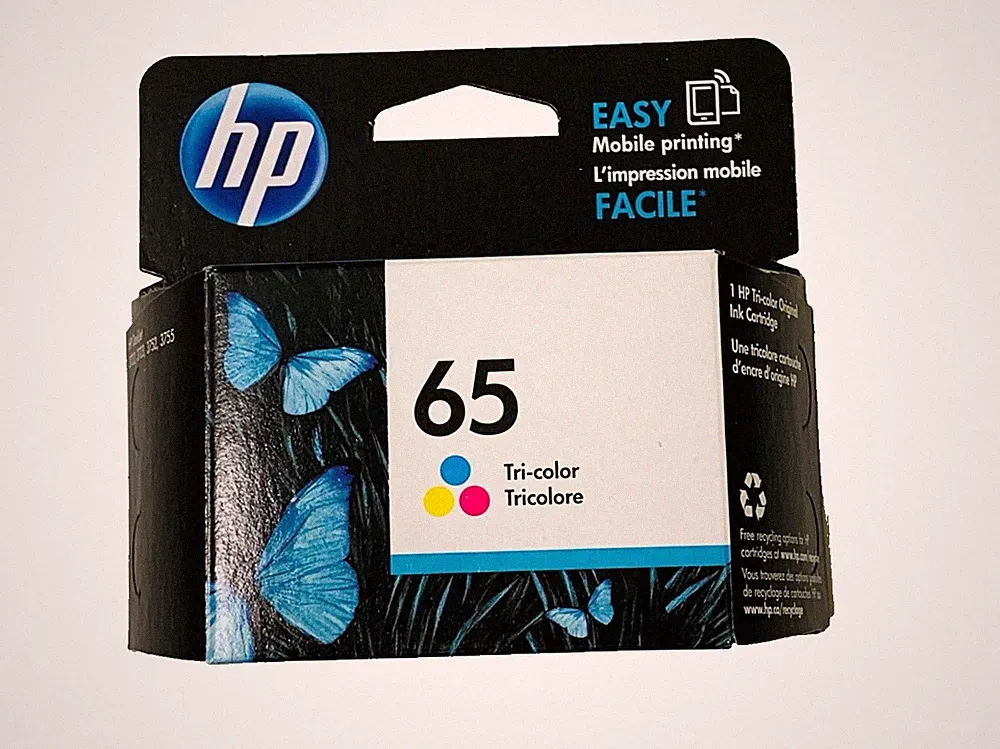 Genuine Genuine HP #65 Color Ink DeskJet 3755 3758 2624 2630 2655 65 N9K01AN