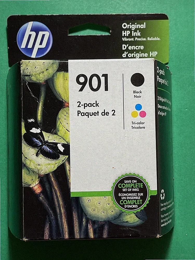 Genuine HP 901 Ink Cartridge Combo for HPJ4550 J4580 4680 4500 Printer-OEM Ink