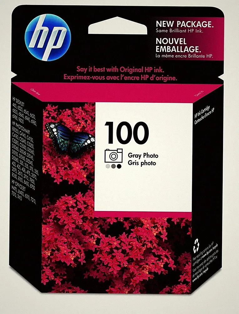 GENUINE NEW HP 100 (C9368AN) Photo Gray Ink Cartridge