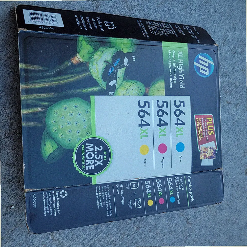 HP 564XL Ink Cartridge Combo Pack High Yield Genuine Sealed New Printer Ink