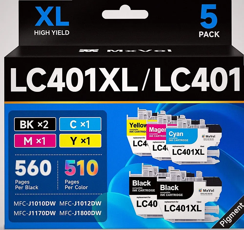 LC401XL MFC-J1010DW LC401 Ink Cartridges for Brother Printer LC 401XL 401 Ink Ca