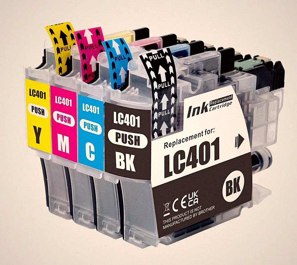 LC401XL Print Ink Cartridges fits Brother MFC-J1010DW MFC-J1012DW MFC-J1170DW