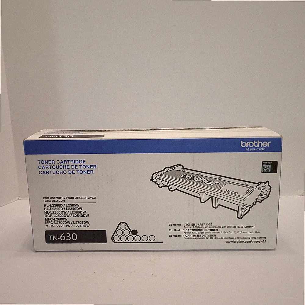 New Genuine Brother TN-630 TN630 Black Toner Cartridge NEW In Box