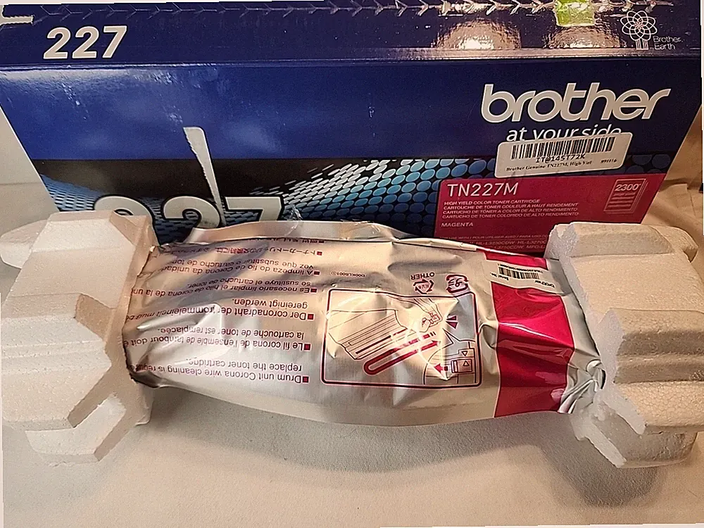 NEW GENUINE - BROTHER TN227M MAGENTA TONER CARTRIDGE - TN-227M - SEALED BAG