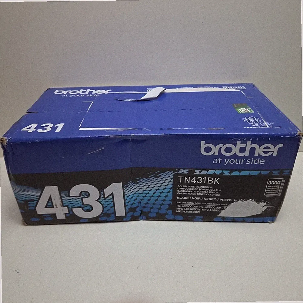 NEW GENUINE - BROTHER TN431BK BLACK TONER CARTRIDGE - TN-431BK - SEALED UGLY BOX