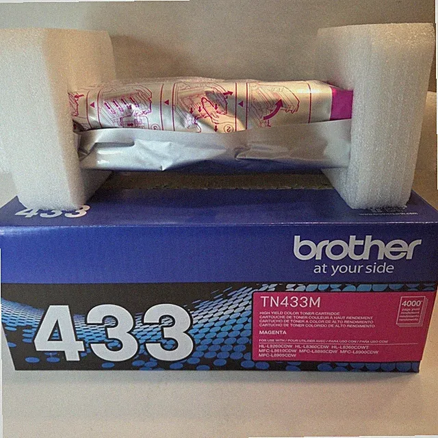 NEW GENUINE - BROTHER TN433M MAGENTA TONER CARTRIDGE - TN-433M - SEALED BAG