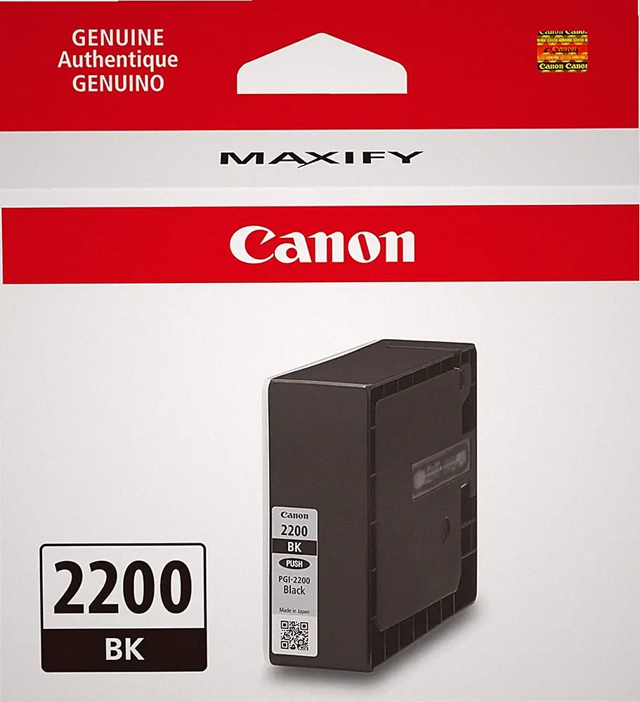 PGI-2200 Genuine Pigment Black Ink Tank, Compatible with IB4120, MB5420, MB5120