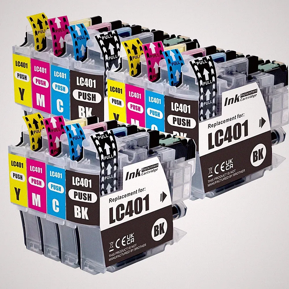 Printer Ink Cartridges fits LC401 Brother MFC-J1010DW MFC-J1012DW MFC-J1170DW