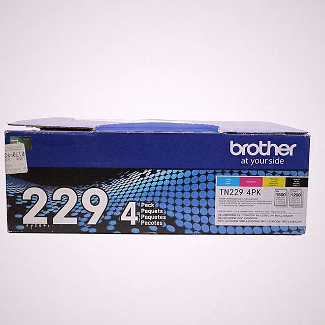 SEE NOTES Brother TN229 4PK Black/Magenta/Cyan/Yellow Standard Yield Toner