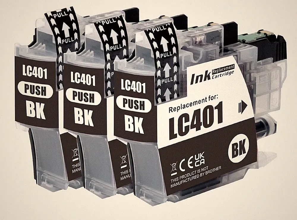 XL LC401XL Ink Cartridges +chip fits Brother MFC-J1010DW MFC-J1012DW MFC-J1170DW